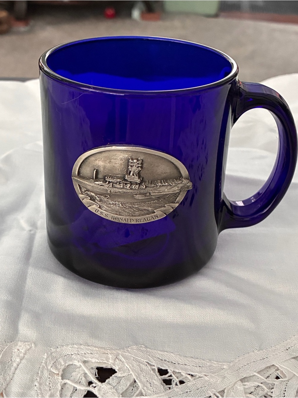USS Ronald Reagan US Navy Aircraft Carrier Coffee Mug